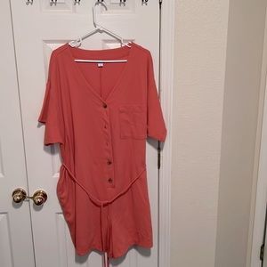 New with Tag, Old Navy, 3X, Romper, Salmon color.